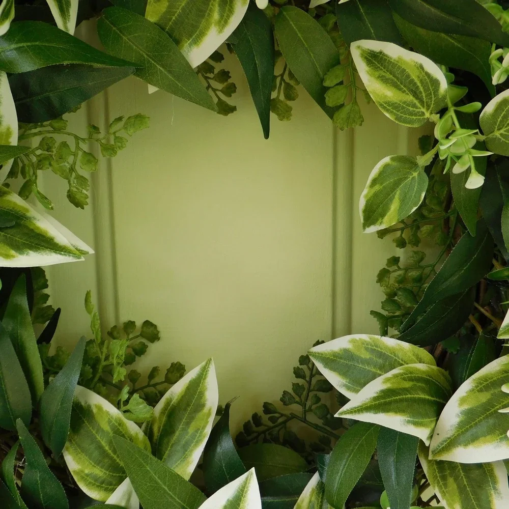 Artificial Year Round Greenery Wreath for Front Door Classic Contemporary‎